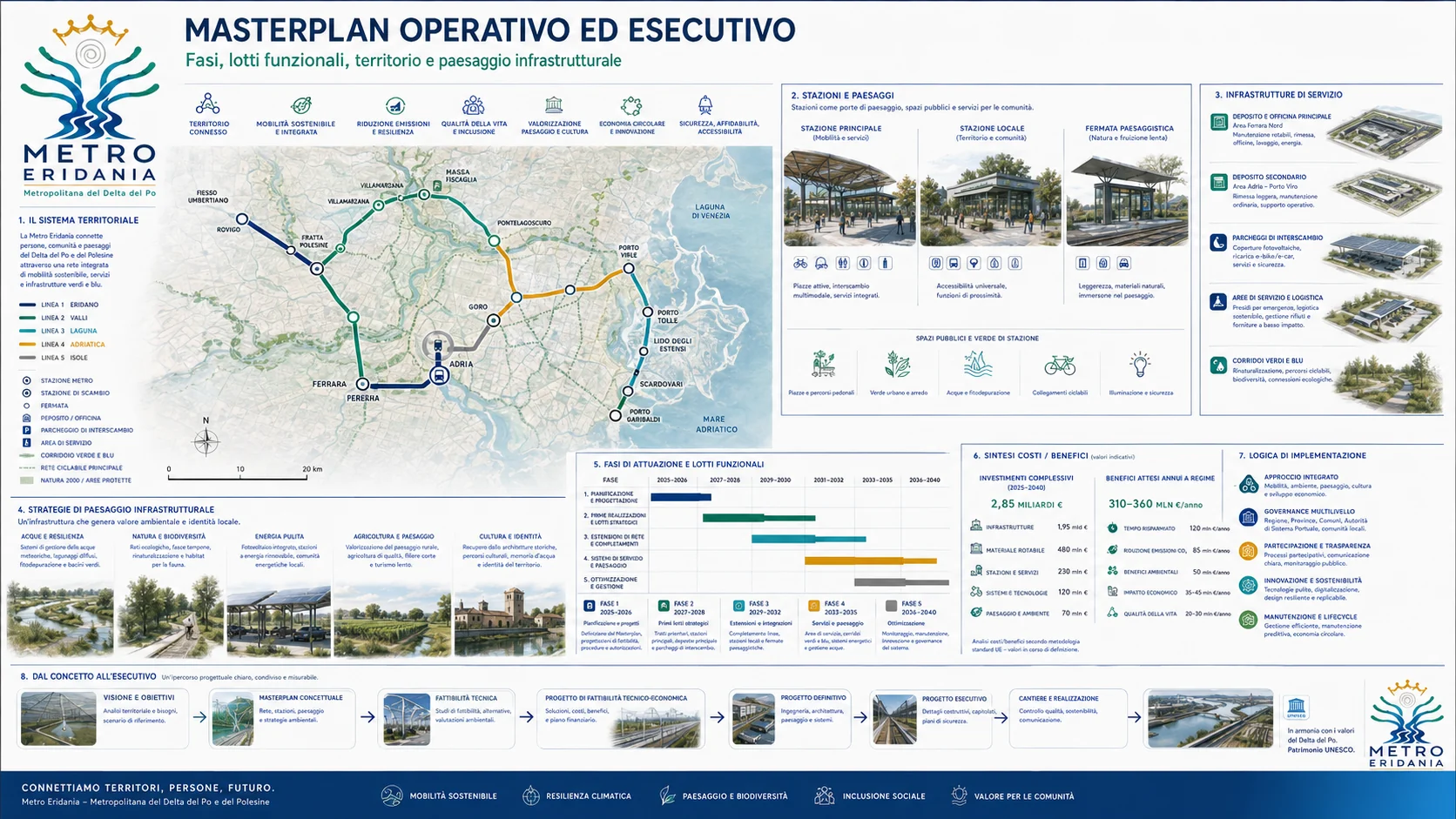 Masterplan operativo ed esecutivo concettuale