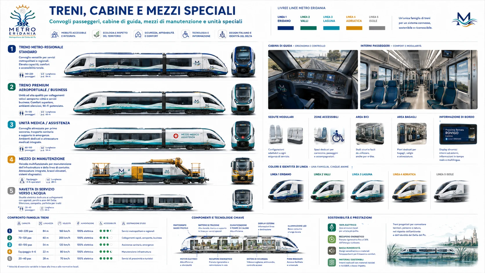 Famiglia concettuale di treni e mezzi speciali